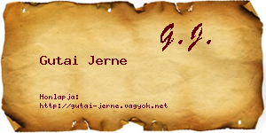 Gutai Jerne névjegykártya